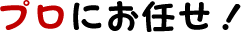 プロにお任せ!